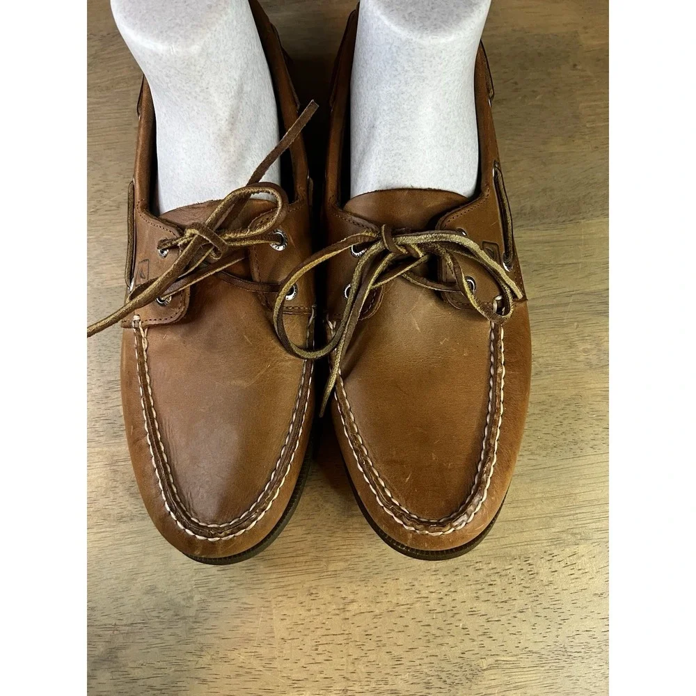 Sperry Topsider Authentic Original US Size 12 Sahara Boat Shoes Men's Leather